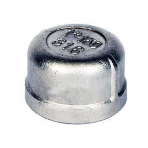 Picture of 1 1/2" BSP Stainless 316 Round Cap