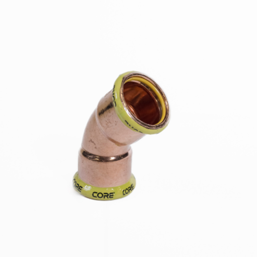 Picture of 15mm CORE Copper Press 45 Elbow *GAS*