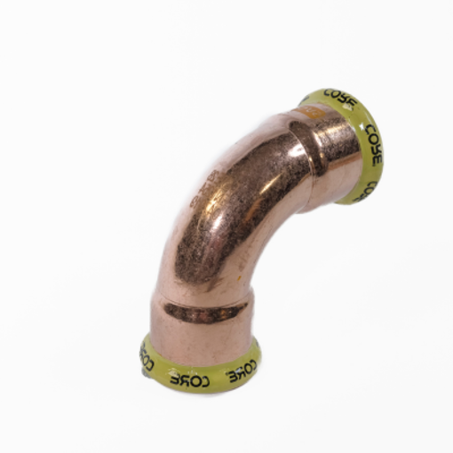 Picture of 54mm CORE Copper Press 90 Elbow *GAS*