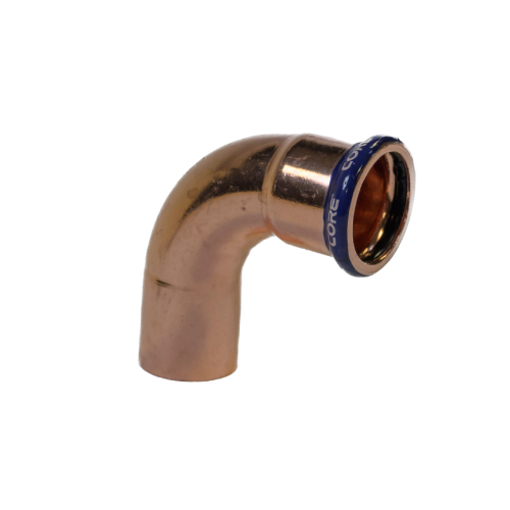 Picture of 22mm CORE Copper Press 90 Elbow M/F WRAS 