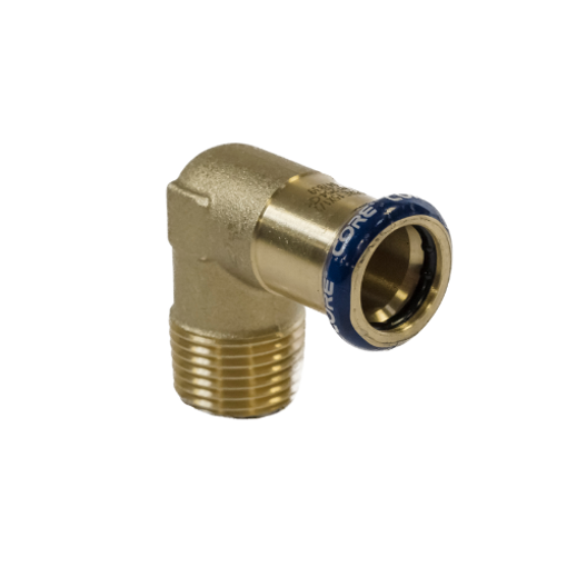 Picture of 15 x 1/2" CORE Copper Press x Male Elbow WRAS