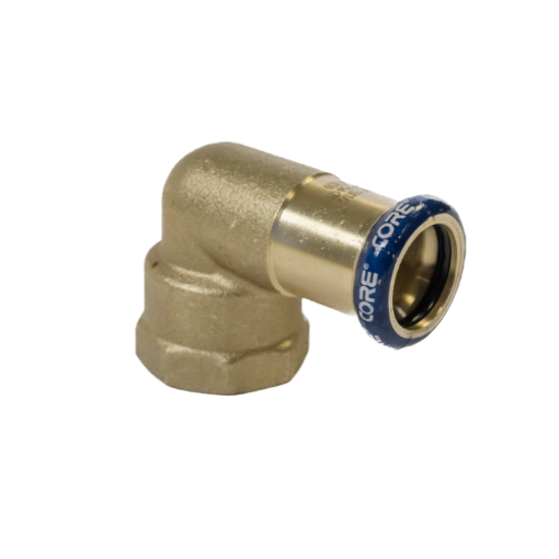 Picture of 15 x 1/2" CORE Copper Press x Female Elbow WRAS