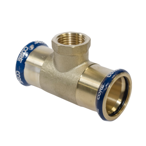 Picture of 15 x 1/2" CORE Copper Press Female Branch Tee WRAS