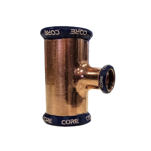 Picture of 67 x 28 CORE Copper Press Red Branch Tee WRAS