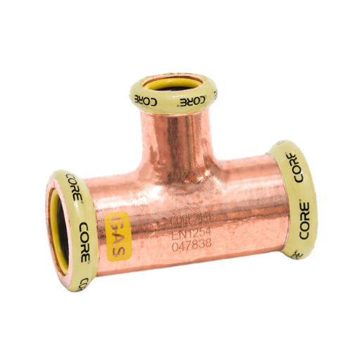 Picture of 22 x 15 CORE Copper Press Red Branch Tee *GAS*