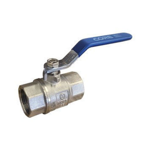 Picture of 100nb CORE750 Ball Valve Blue Lever WRAS